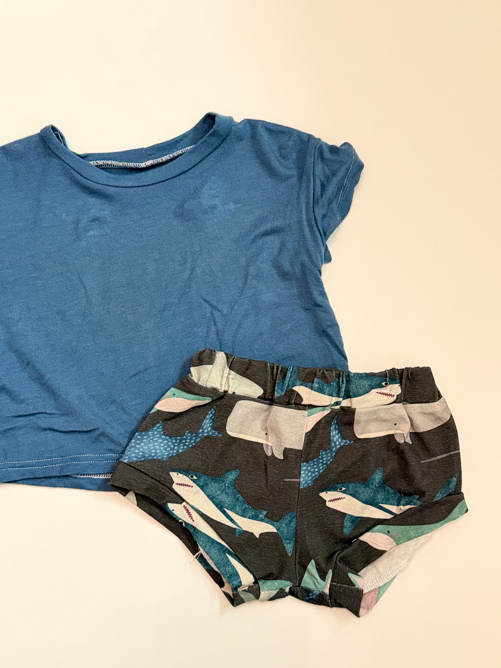 Oversized Tee and Bummies - Ready to Ship