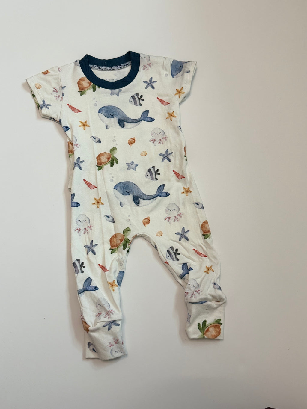 Snuggle Romper- Short Sleeves - Ready to Ship