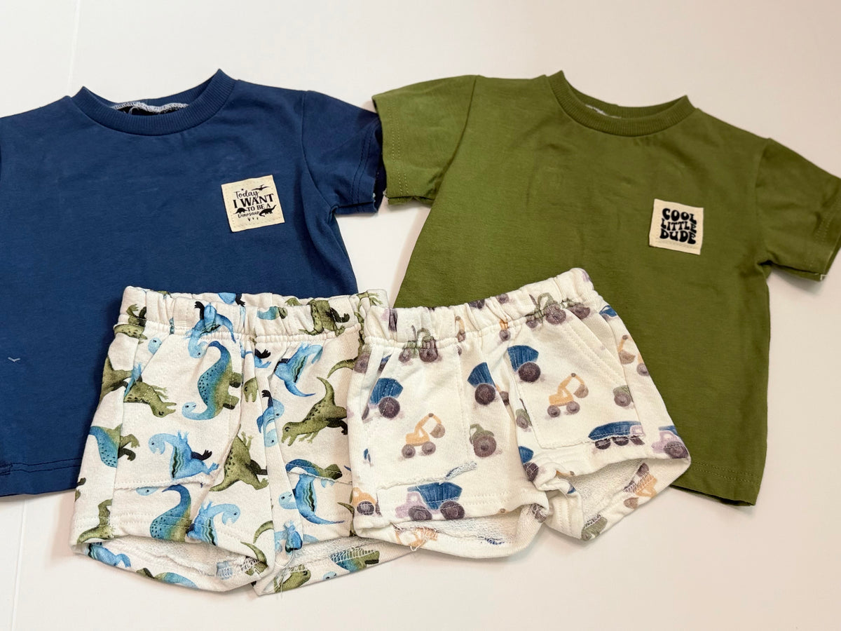 Casual Crew Set - Short Sleeve - Ready to Ship