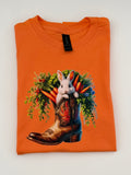 Bunny Boots - Orange - Ready to Ship