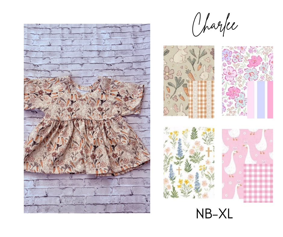 Charlee Peplum - Easter Preorder