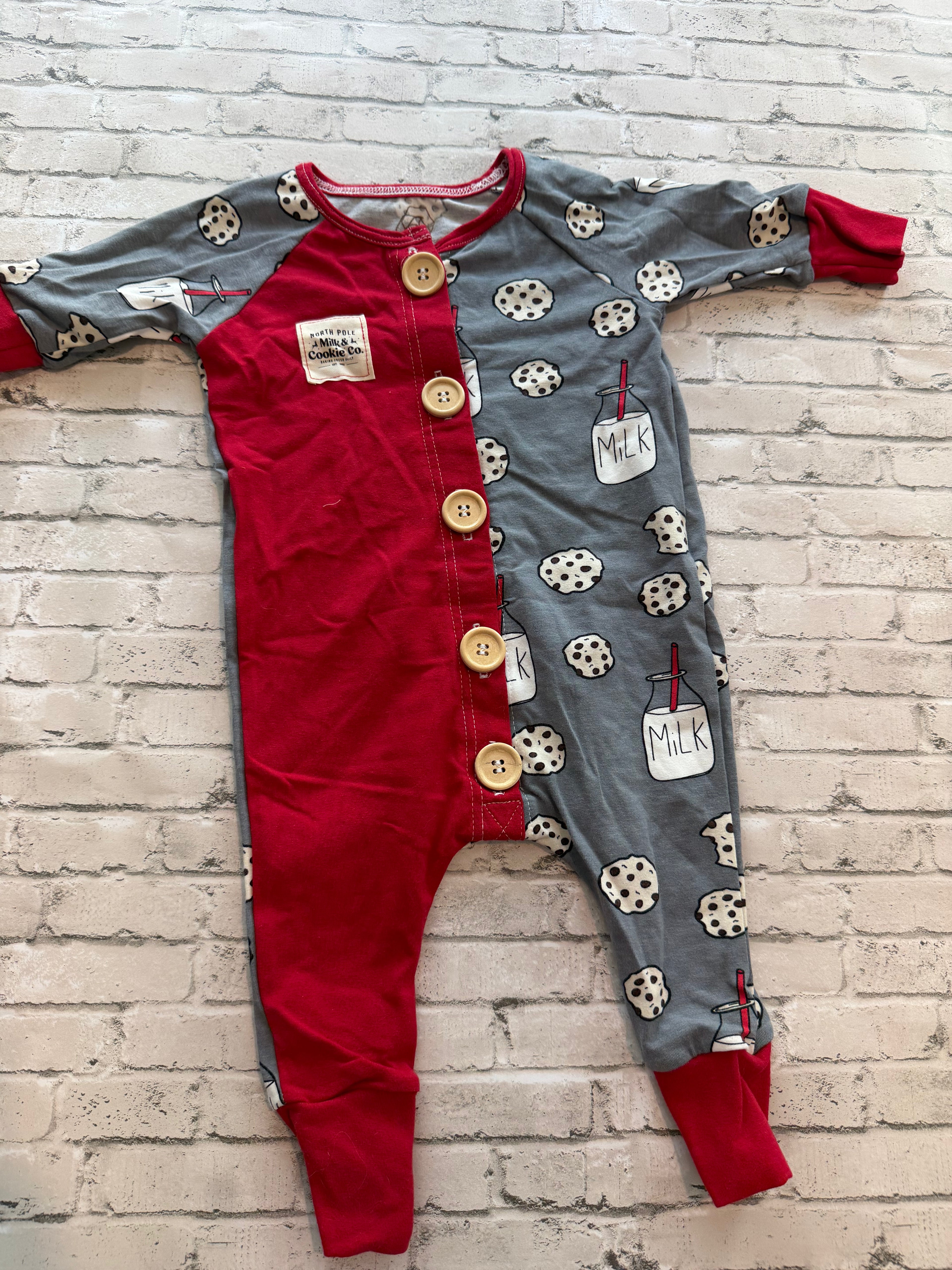 Raglan Romper - Milk & Cookies