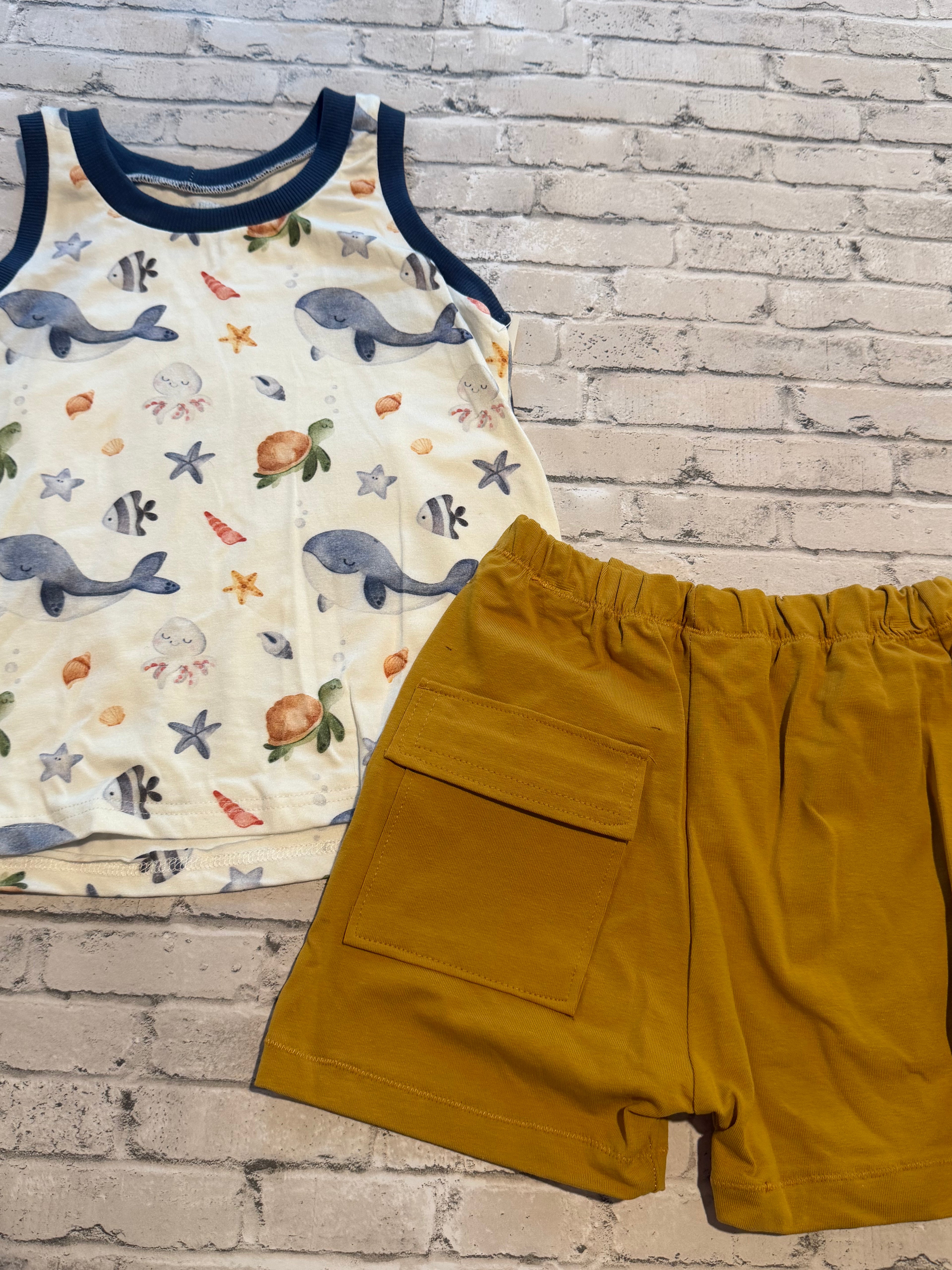 Tank & Cargo Shorts Set