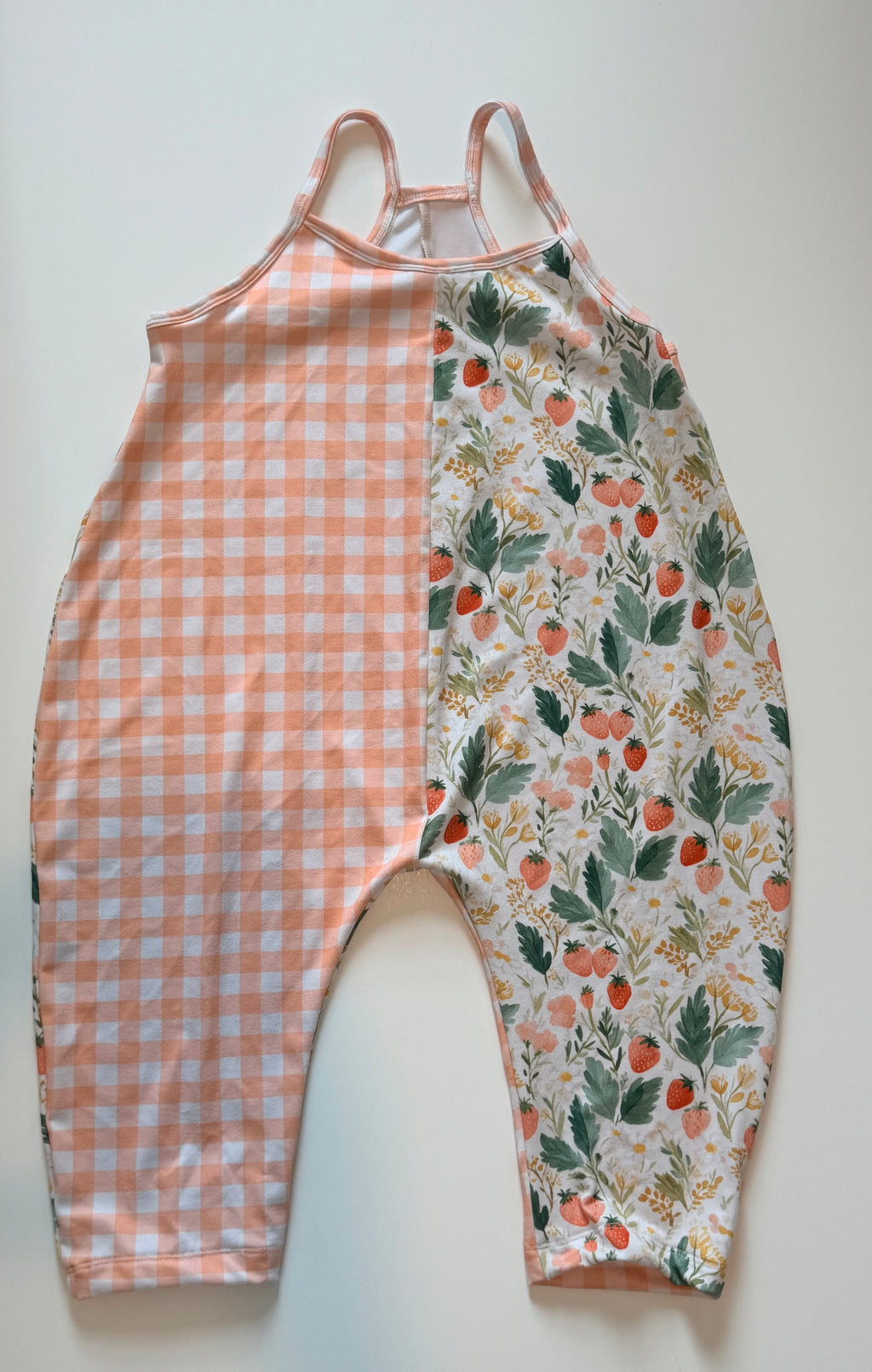 Strawberry & Gingham Split Terran - 3T