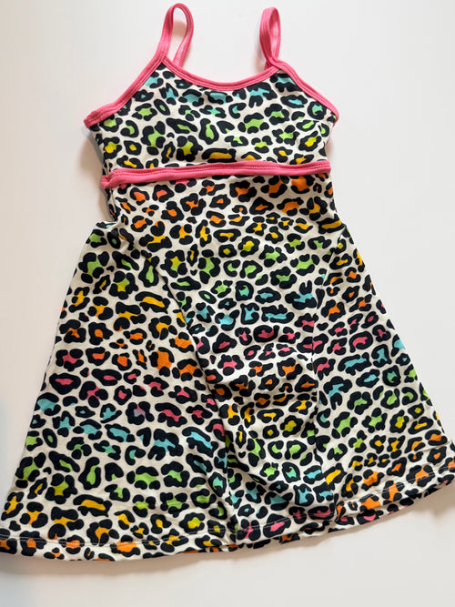 Bright Leopard Court Dress