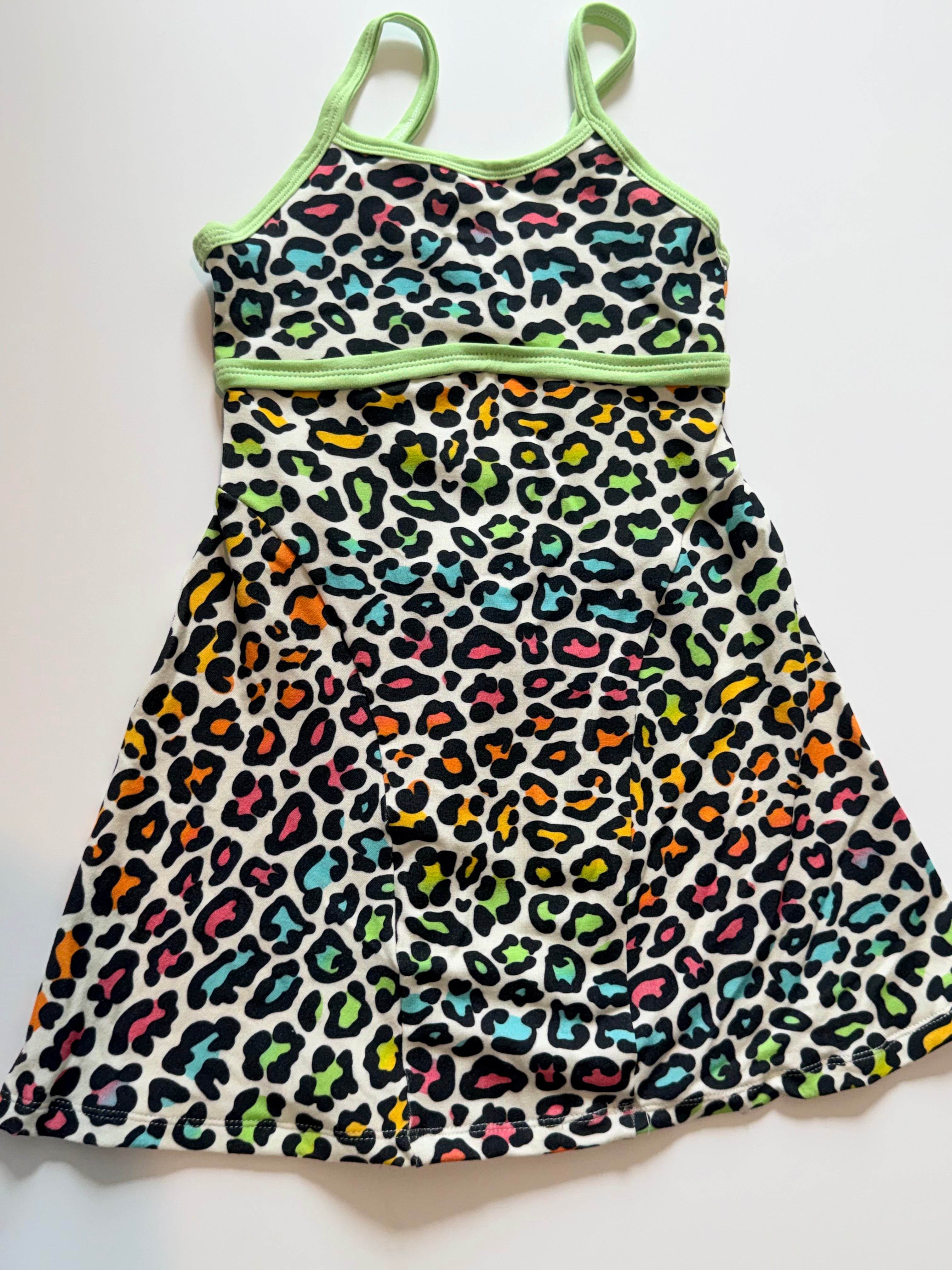 Bright Leopard Court Dress